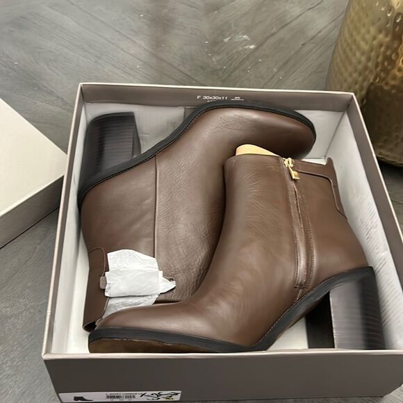 Franco Sarto Women's Rivet Block Heel Ankle Boot - Picture 2 of 11